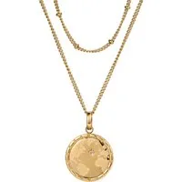 Firetti Kette mit Anhänger Schmuck Geschenk Edelstahl Halsschmuck Halskette Planet Earth Welt, mit Zirkonia (synth)
