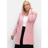 Sieh an! Strickjacke Long-Strickjacke Langarm Struktur