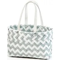 Kobolo Einkaufsshopper Einkaustasche ZIGZAG XL mit langen Henkel, 11 l