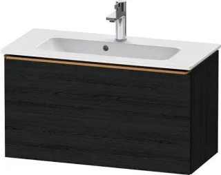 Duravit D-Neo Waschtischunterbau wandhängend Eiche Schwarz Matt 810x372x440 mm - DE4269004160000 DE4269004160000