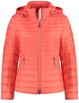 GERRY WEBER Edition - Steppjacke mit abnehmbarer Kapuze rot - Gr. - 36