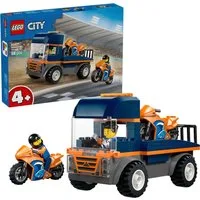 LEGO® Motorradtransporter (60491), LEGO City Konstruktionsspielsteine, (88 St), Made in Europe