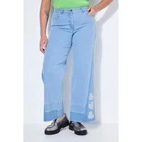 Angel of Style Regular-fit-Jeans Jeans Nora weites Bein Glitzer-Herzchen