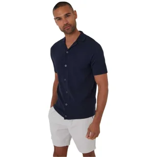 Threadbare - Hemd für Herren, Jersey, Regulär (Marine)