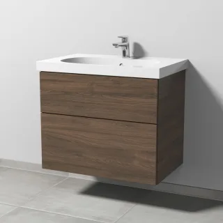 Sanipa 3way Waschtischunterbau zu Geberit Acanto Waschtisch mit 2 Auszügen, Eiche-Arizona SM41780