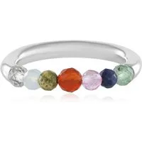 Cavill Silberring Lebendiger Madagaskar Turmalin Silber Ring (1-tlg)