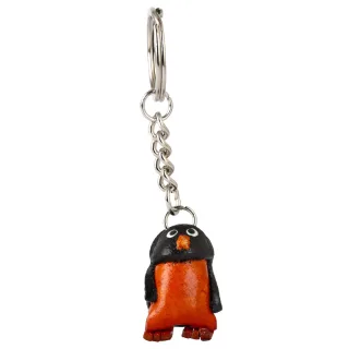 Pinguin Schl?sselanh?nger aus Leder