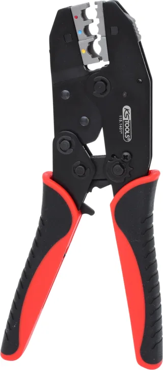 KS Tools Crimpzange für isolierte Kabelschuhe, 220mm - 115.1425