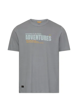 camel active - T-Shirt mit Backprint stormy blue - Gr. - M
