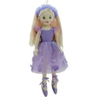 Sweety-Toys Stoffpuppe Sweety Toys 11872 Stoffpuppe Ballerina Prinzessin 50 cm lila