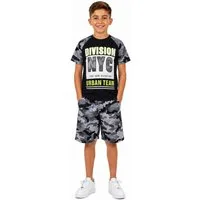 Fashion Boy T-Shirt & Bermudas T-Shirt + Shorts Sommerset 2er Set Bermuda Sweatshorts JS155e (Set, T-Shirt+Shorts)