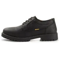 camel active Low Cut crazy horse/split SCHWARZ Schnürschuh