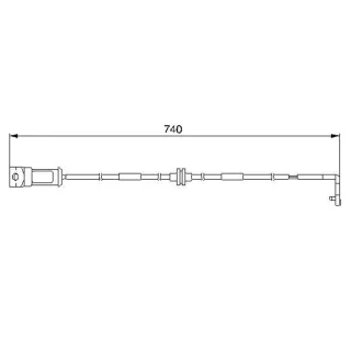 Bosch Warnkontakt f?r Bremsbelagv Opel Omega B