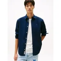 Tommy Jeans Langarmhemd TJM POPLIN Regular fit, Kentkragen