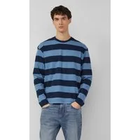 s.Oliver Langarmshirt T-Shirt Gestreiftes Langarmshirt aus Baumwolle im Modern Fit
