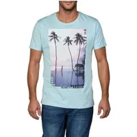 riverso T-Shirt Herren Fotoprintshirt RIVLukas Regular Fit (1-tlg) Kurzarm Tee Shirt mit Rundhalsausschnitt aus 100% Baumwolle
