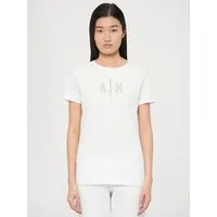 ARMANI EXCHANGE T-Shirt (1-tlg) Ziersteine