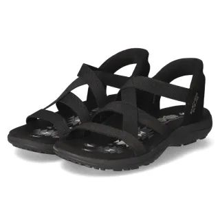 Skechers Sandalen STRETCH FLEX - Gr. 41 - Schwarz - Textil & Synthetik