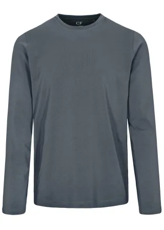 COMMANDER Finest Clothing - (S)-NOS Rdh.-T-Shirt, 1/1 Arm DARK GREY - Gr. - M