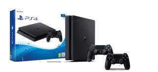 Sony PlayStation 4 Slim 1TB [inkl. 2 DualShock-Controller] schwarz