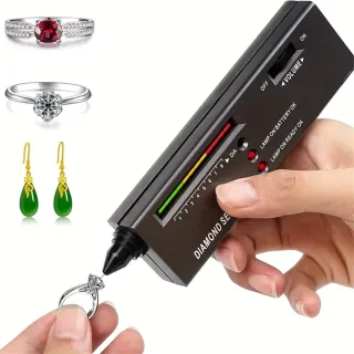 Professional Diamond Tester Pen Portable Electronic Diamond Identifier Fast and Accurate Testing for Jewelry Jade Rub wi