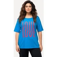 Ulla Popken T-Shirt T-Shirt oversized LOVE Halbarm