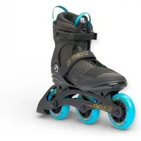K2 Inlineskates Trio LT 100 (Rollen: 100mm/83A, Kugellager: ILQ 7) schwarz/blau