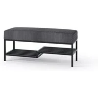 Design Möbel Sitzbank Sitzbank LOFT DESIGN 80cm Gepolsterte Bank mit Ablage Industrial Stil