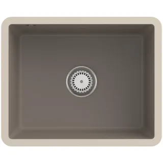 Villeroy und Boch Unterbauspüle 331002TR mit Ablaufgarnitur und Excenterbetätigung, Timber