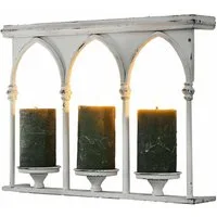 Mirabeau Kerzenständer Wandkerzenhalter Oliviette antikweiß