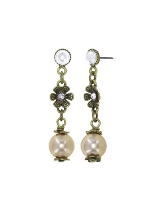 konplott - Ohrstecker - Love, Hope and Destiny beige/gold