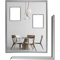 myposterframe Einzelrahmen Bilderrahmen Atlas, (1 Stück), 80x100 cm, Silber, Kunststoff