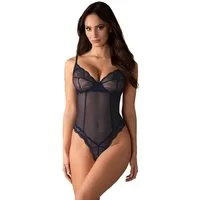 Obsessive Body Nightly Blue Ouvert-Body - blau (1-tlg) Transparente filigrane Spitzen-Optiken
