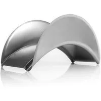 BigDean Wandschlauchhalter Gartenschlauchhalter aus Metall silber - zur Wandmontage, (Packung, 1-tlg., 1 stk), Robust, Simpel, Für Gartenschlauch oder Kabel, Wandmontage