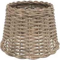 vidaXL Lampenschirm Lampenschirm Braun Ø30x20 cm Korbweide