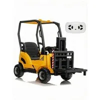 GarveeMore Elektro-Kinderauto 12V Kinder Elektro Gabelstapler Mit Hebefunktion, 116,8 x 54,9 x 97,8