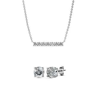 Mary Myriad Geburtsstein-Sets - Silber und Kristall