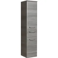 Saphir Midischrank Quickset Badschrank 30 cm breit, 2 Türen, 1 Schublade, 3 Einlegeböden Badezimmer-Midischrank inkl. Türdämpfer, Griffe in Chrom glänzend