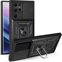 betterfon Smartphone-Hülle für Samsung Galaxy S22 Ultra Panzerhülle mit Kameraschutz Schwarz