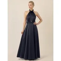 Apart Abendkleid aus Satin mit amerikanischem Ausschnitt