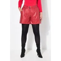 MIAMODA Funktionshose Shorts weites Bein Lederoptik
