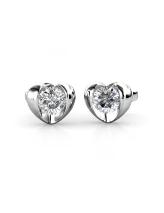 Simply Love Ohrringe - Silber und Kristall