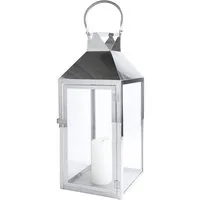 Mojawo Laterne XXL Windlicht Edelstahl Gartenlaterne 54cm