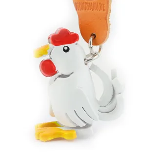 Huhn Schl?sselanh?nger aus Leder