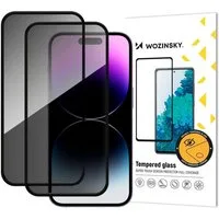 Wozinsky Displayschutzglas 2er-Set Privacy Glass Gehärtetes Glas Kompatibel mit iPhone 17 für iPhone 17, Set, Privacy Glas mit 9H Schutz im 2er Set
