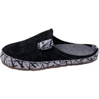 PADERO TONI-Striped Pantoffel Wollfilz Hausschuh