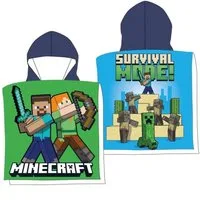 Minecraft Badeponcho 100 x 50 cm Mikrofaser Bade Poncho für Jungen und Mädchen ab 3 Jahren