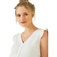 vertbaudet Umstandsbluse aermellos, Musselin