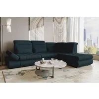 99rooms Ecksofa Toscana, Sofa L-Form, Eckcouch, Bettfunktion, Rundumbezug aus gepolstertem Velours VOGUE