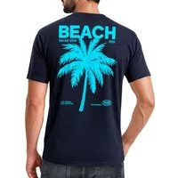 Neverless Print-Shirt Herren T-Shirt Backprint Sommer Funshirt mit Palmen Print Retro mit Print